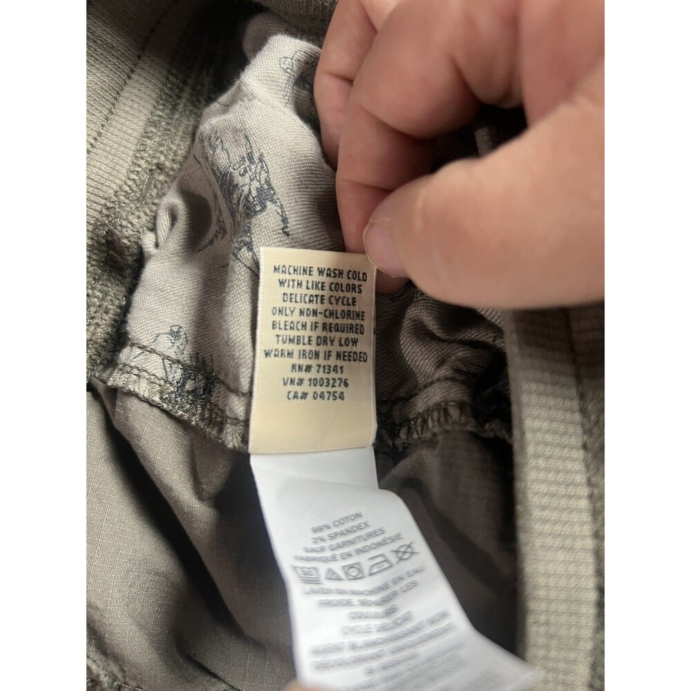 L.L. Bean Women's Ripstop Outdoors Hiking Dark Taupe Stretch Pull-On Pants M - Picture 4 of 13